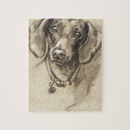 Puzzle Retrato de Dachshund