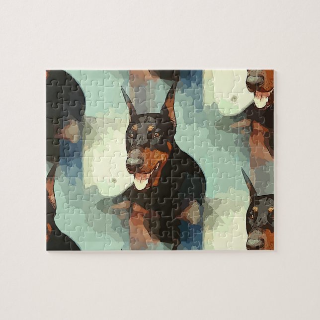Puzzle Retrato de Doberman Pinscher (Horizontal)