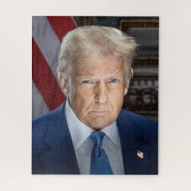 Retrato de Donald Trump, presidente de Estados Uni