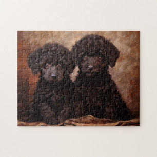 Puzzle Retrato de dos cachorros de pepino negro