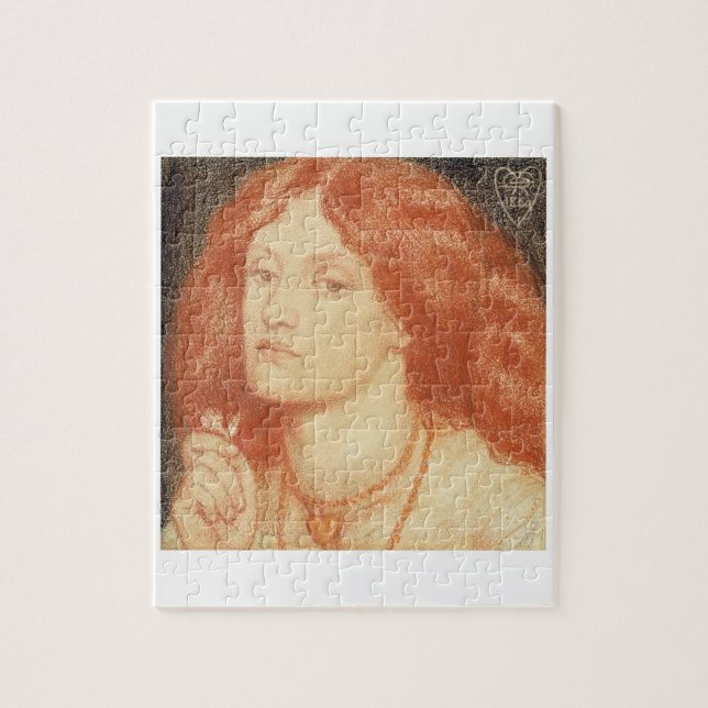 Puzzle Retrato de Elizabeth Siddal (1834-62), 1860 (rojo (Vertical)