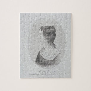 Puzzle Retrato de Emily Bronte (1818-48) grabado por Wal