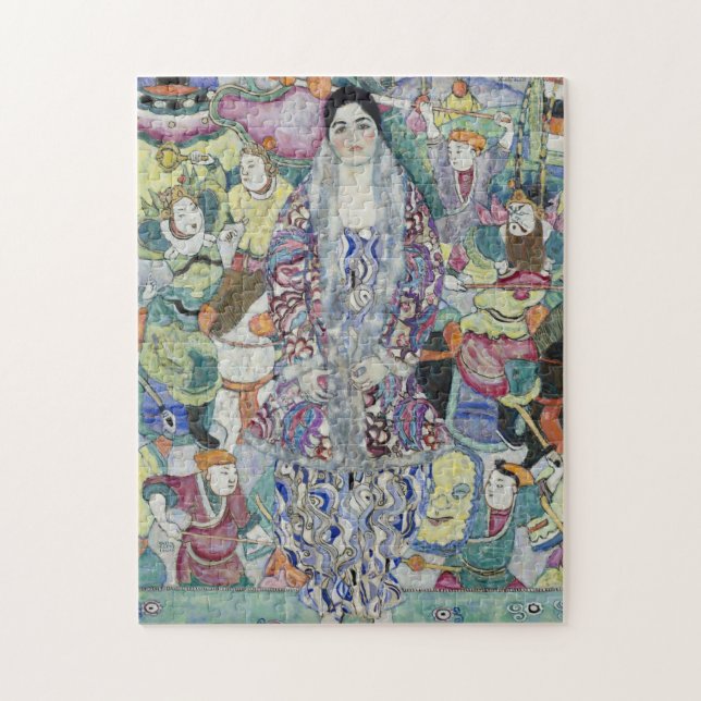 Puzzle Retrato de Friederike Maria de Gustav Klimt (Vertical)