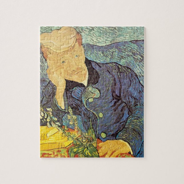 Puzzle Retrato de Gachet médica de Vincent van Gogh (Vertical)