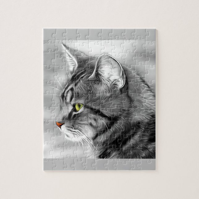 Puzzle Retrato de gato (Vertical)