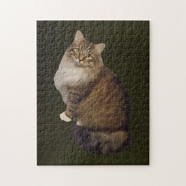 Puzzle Retrato de gato Maine Coon (Vertical)