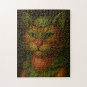 Puzzle Retrato de gato renacentista