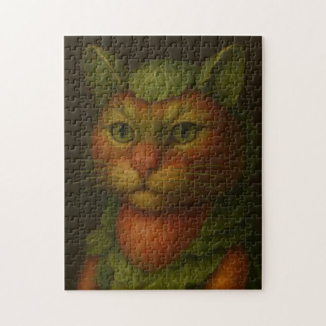 Puzzle Retrato de gato renacentista (Vertical)