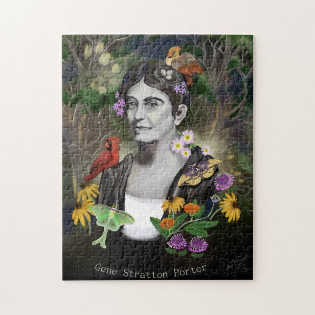 Puzzle Retrato de Gene Stratton Porter (Vertical)