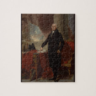 Puzzle Retrato de George Washington por Gilbert Stuart