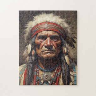Puzzle Retrato de Geronimo Jefe de la India