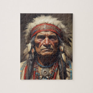 Puzzle Retrato de Geronimo Jefe de la India