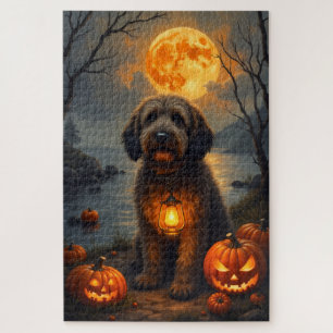 Puzzle Retrato de Halloween embrujado del Otterhound en l