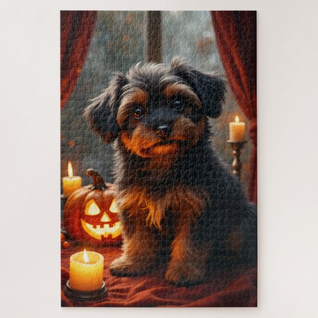 Puzzle Retrato de Halloween Havanese Gótico Arte (Vertical)