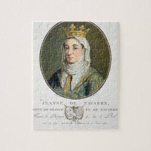 Puzzle Retrato de Jeanne de Navarra (1271-1304), 1788 (c