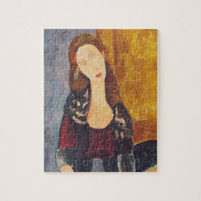 Puzzle Retrato de Jeanne Hebuterne de Amedeo Modigliani (Vertical)