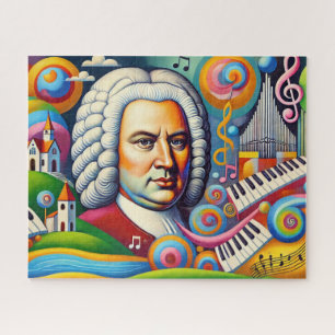 Puzzle Retrato de Johann Sebastian Bach