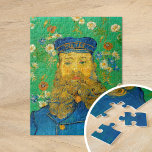 Puzzle Retrato de Joseph Roulin | Vincent Van Gogh<br><div class="desc">Retrato de Joseph Roulin (1889) por el artista post-impresionista holandés Vincent Van Gogh. La pintura original es un aceite sobre lienzo. El retrato es uno de varios Van Gogh pintados de su amigo cercano, un empleado postal en la sureña ciudad francesa de Arles. Este acercamiento del cartero con uniforme se...</div>