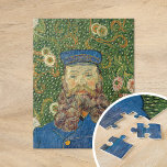 Puzzle Retrato de Joseph Roulin | Vincent Van Gogh<br><div class="desc">Retrato de Joseph Roulin (1889) por el artista post-impresionista holandés Vincent Van Gogh. La pintura original es un aceite sobre lienzo. El retrato es uno de varios Van Gogh pintados de su amigo cercano, un empleado postal en la sureña ciudad francesa de Arles. Este primer plano de Roulin en uniforme...</div>