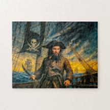 Retrato de la tormenta del pirata Barbanegra