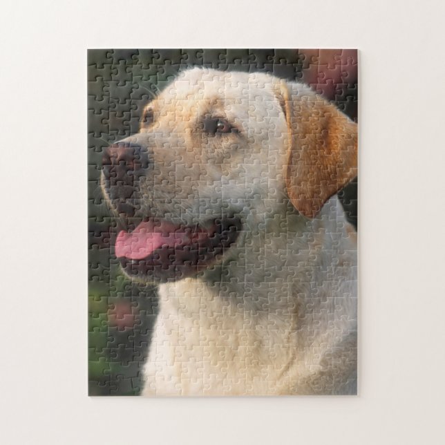 Puzzle retrato de Labrador Retriever, Hilton (Vertical)