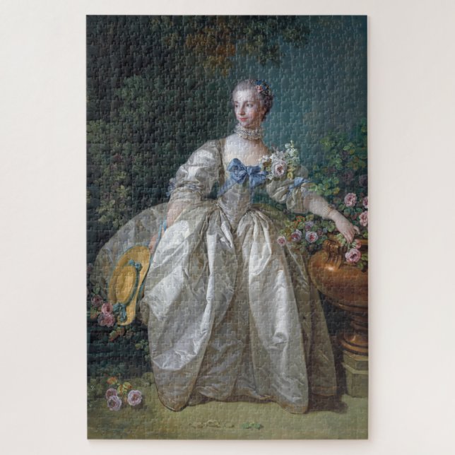 Puzzle Retrato de Madame Bergeret, Boucher (Vertical)