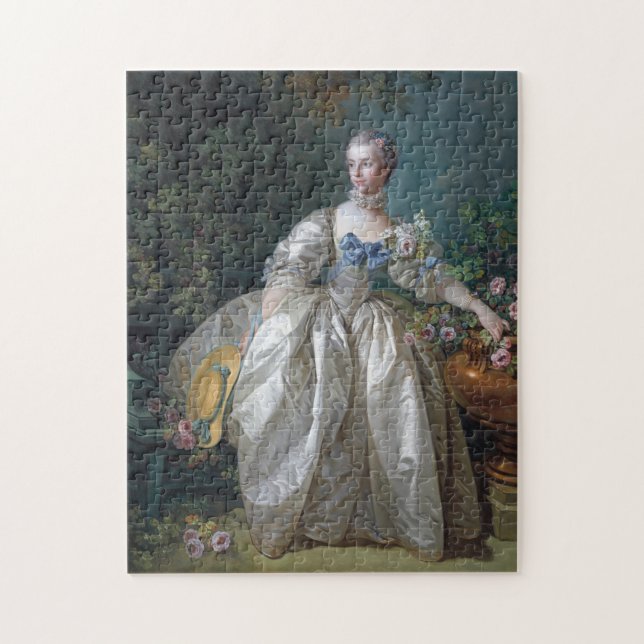 Puzzle Retrato de Madame Bergeret, Boucher (Vertical)