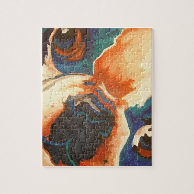 Puzzle Retrato de Mascota Bulldog francés (Vertical)