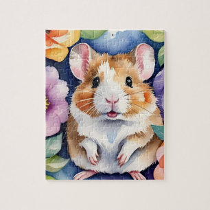 Puzzle Retrato de Mascota de la Familia de Hámsters