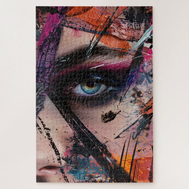 Puzzle Retrato de Moda Colorido (Vertical)