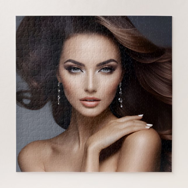 Puzzle Retrato de moda del arte femenino (Vertical)