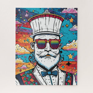 Puzzle Retrato de moda masculino con barba
