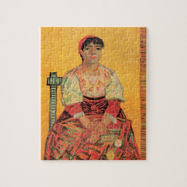 Puzzle Retrato de mujer italiana por Vincent van Gogh (Vertical)