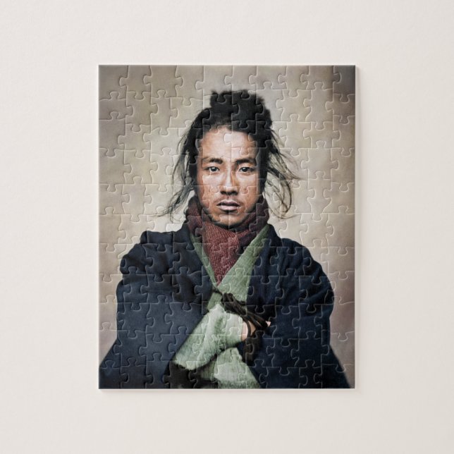 Puzzle Retrato de Oda Nobuyoshi Samurai (Vertical)