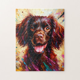 Puzzle Retrato de perro Boykin Spaniel Impresión artístic