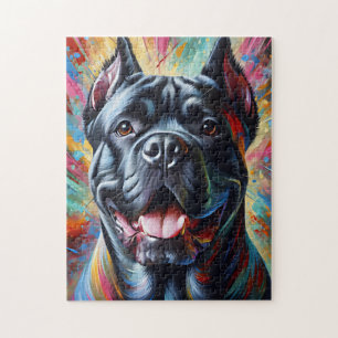 Puzzle Retrato de perro Cane Corso Impresión de arte en a
