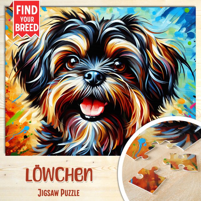 Puzzle Retrato de perro Lowchen Impresión de arte acrílic (Subido por el creador)