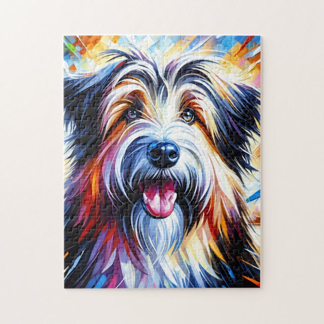 Puzzle Retrato de perro pastor de las tierras bajas polac (Vertical)