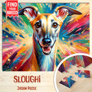 Puzzle Retrato de Perro Sloughi Impresión de Arte Acrílic