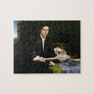 Puzzle Retrato de un caballero en su estudio, 1528-30
