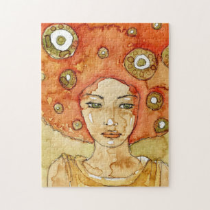 Puzzle Retrato de un chica hermoso