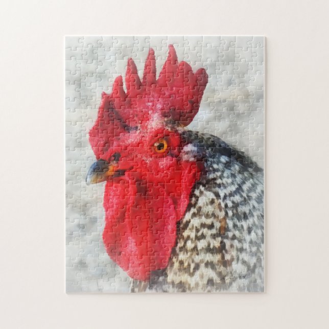 Puzzle Retrato de un gallo (Vertical)
