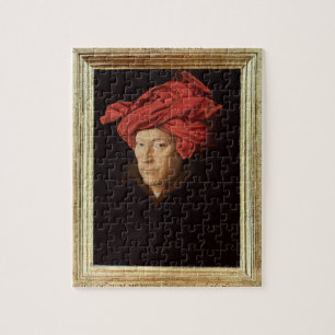 Puzzle Retrato de un hombre, 1433 (aceite en roble)