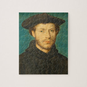 Puzzle Retrato de un hombre, C. 1536 - 40 (aceite en la