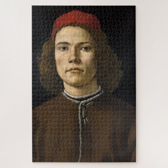 Puzzle Retrato de un joven (por Sandro Botticelli) (Vertical)