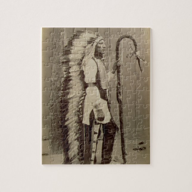 Puzzle Retrato de un nativo americano de 'Buffalo Bill (Vertical)