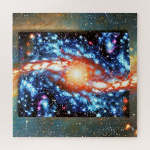 Puzzle Retrato de una abstracción nocturna cosmal de estr