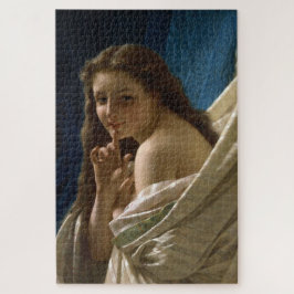 Puzzle Retrato de una bella hembra de mofa y burla