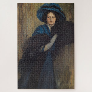 Puzzle Retrato de una dama en azul (Raimundo de Madrazo)