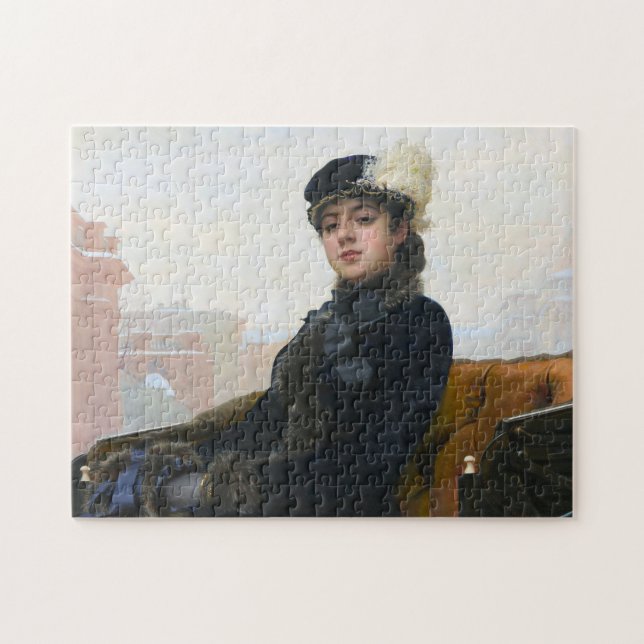 Puzzle Retrato de una mujer desconocida, Ivan Kramskoi (Horizontal)